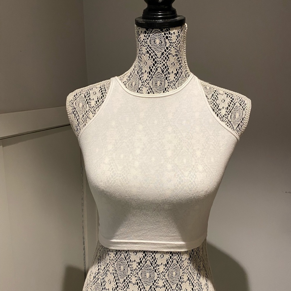 American Apparel crop top small white
